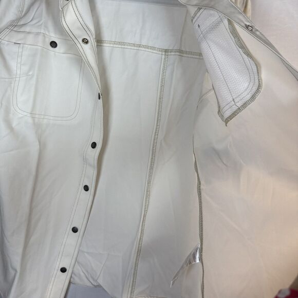 Dickies Women’s Cooling Utility Shirt Temp-iQ Long Sleeve Small Beige Snap NWT - Picture 15 of 16